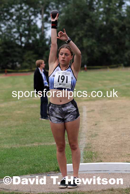 Shot putt, 2022 NEGP Monkton 5, Wednesday, July 20th. Photo: David T. Hewitson/Sports for All Pics